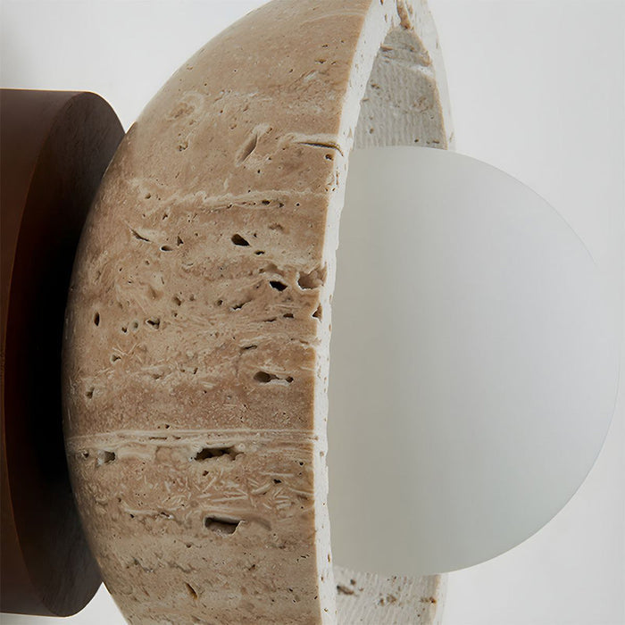 Boho | Travertin Naturstein LED Wandleuchte