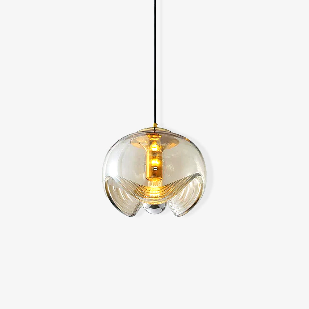 Alviera | Glas Pendelleuchte mit Skulpturform