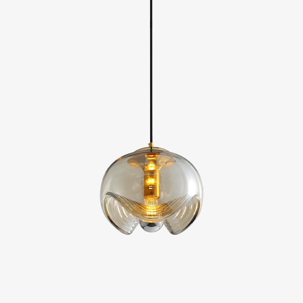 Alviera | Glas Pendelleuchte mit Skulpturform