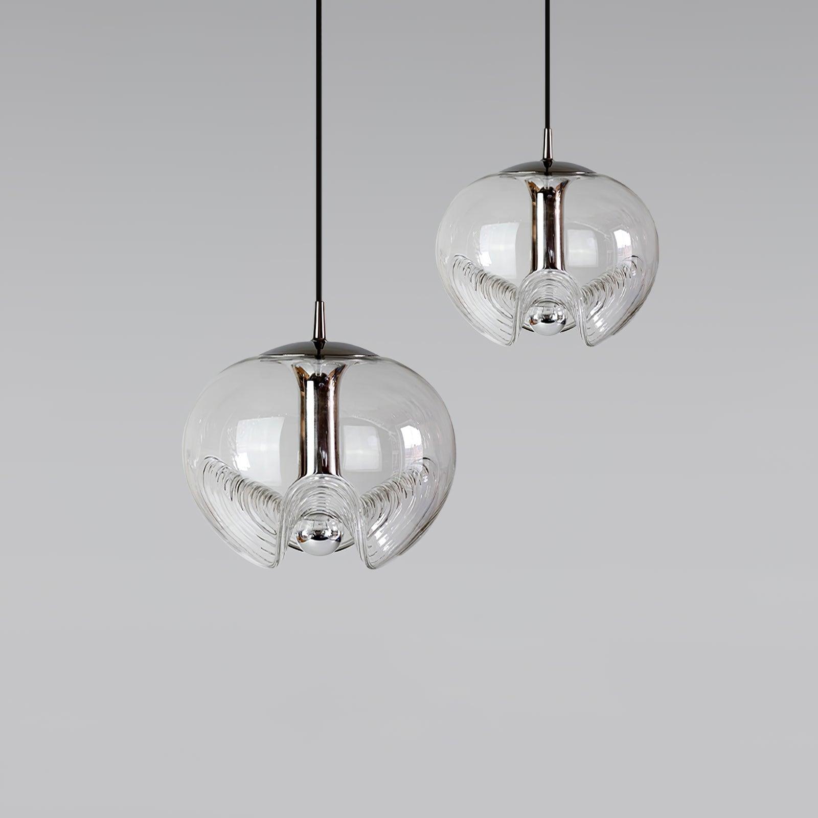 Alviera | Glas Pendelleuchte mit Skulpturform
