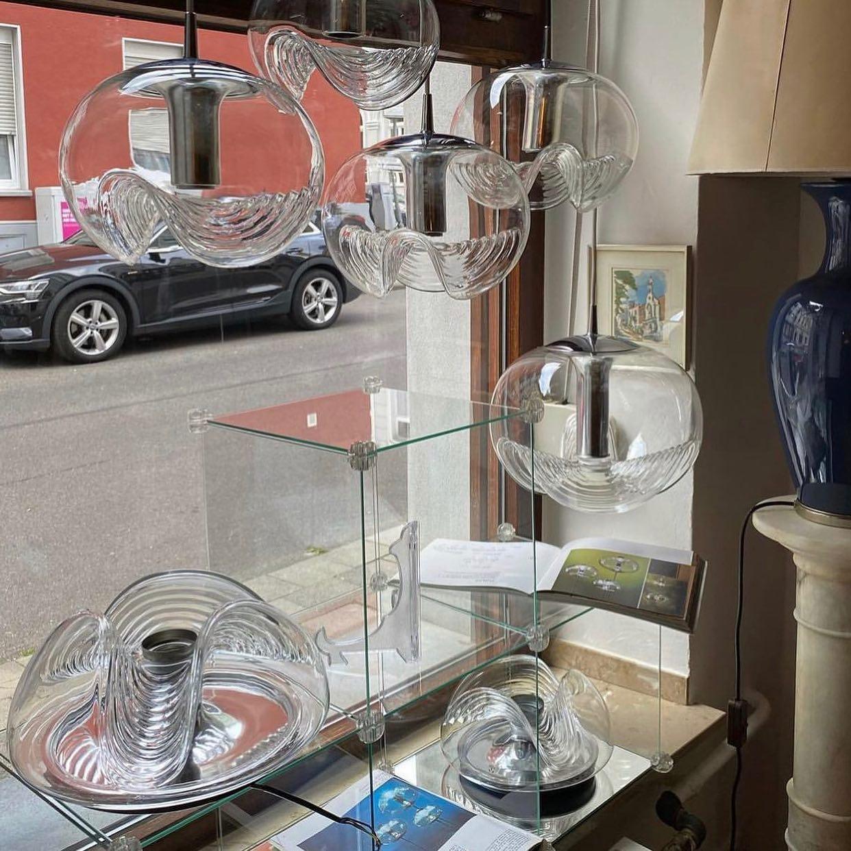 Alviera | Glas Pendelleuchte mit Skulpturform