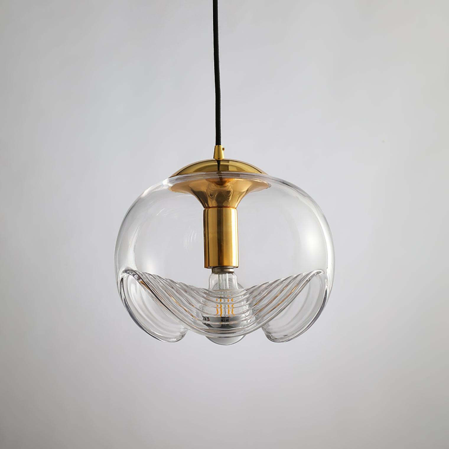 Alviera | Glas Pendelleuchte mit Skulpturform