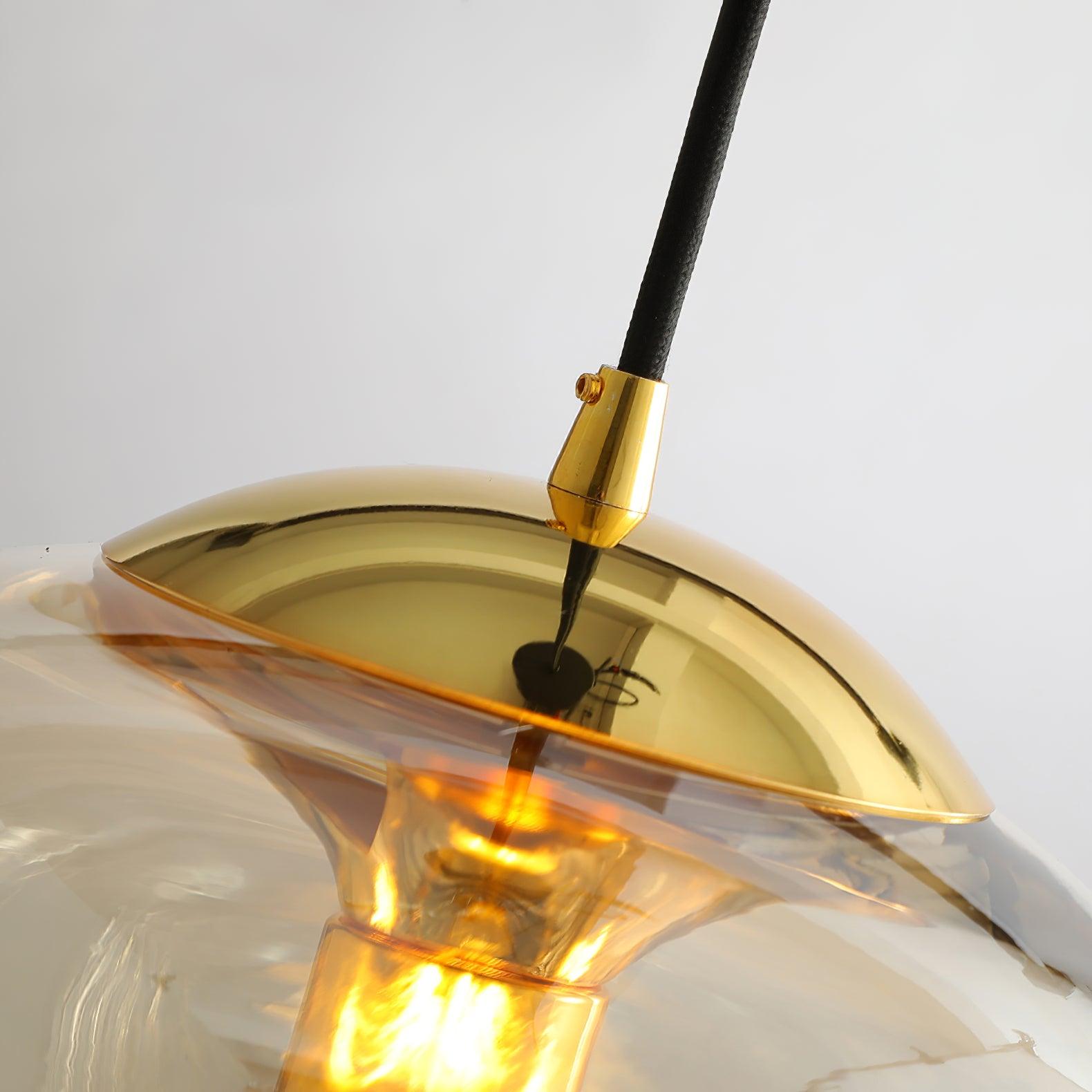 Alviera | Glas Pendelleuchte mit Skulpturform