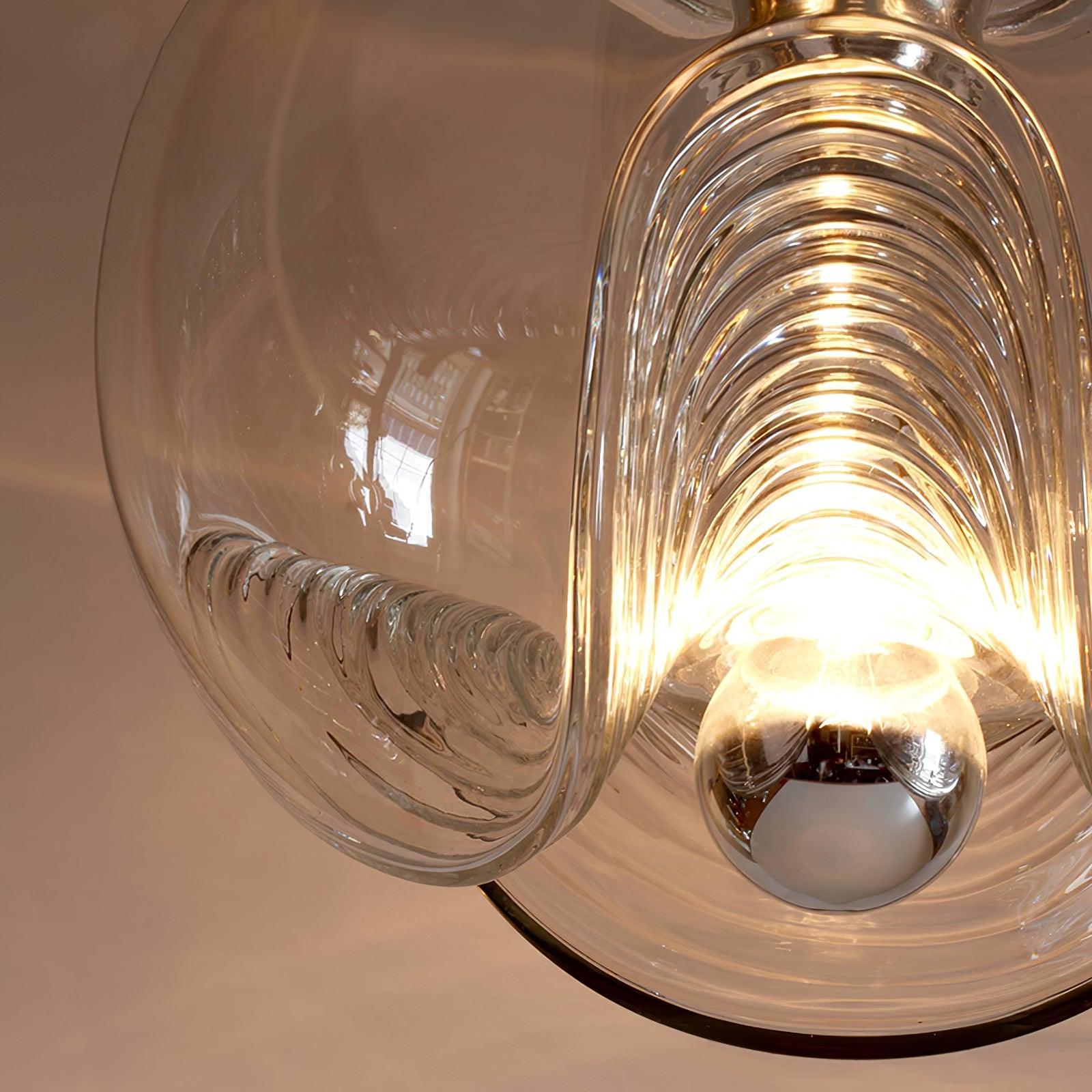 Alviera | Glas Pendelleuchte mit Skulpturform