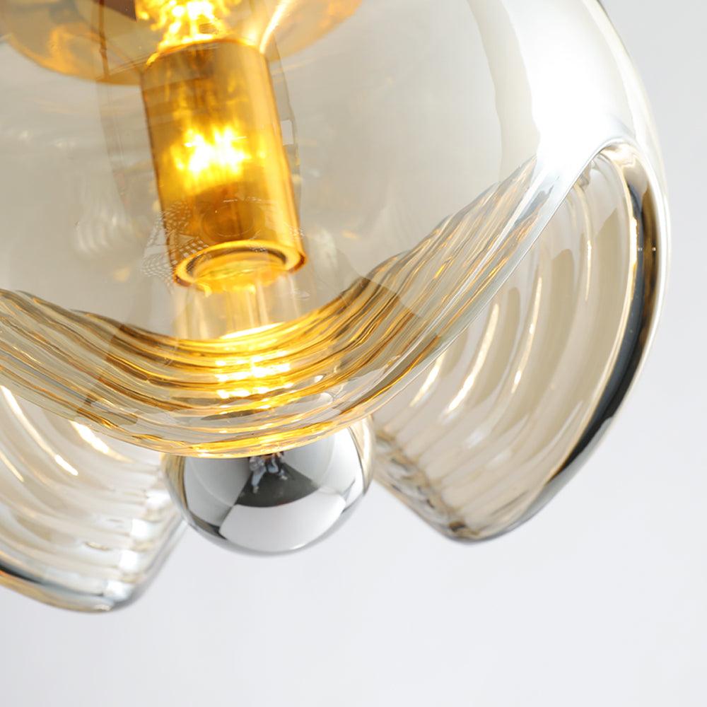 Alviera | Glas Pendelleuchte mit Skulpturform