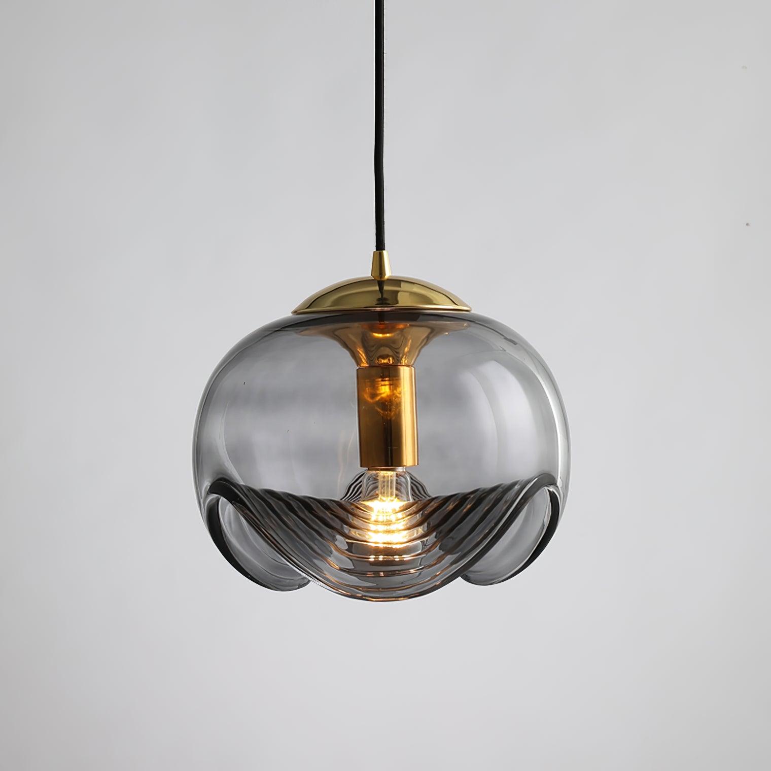 Alviera | Glas Pendelleuchte mit Skulpturform