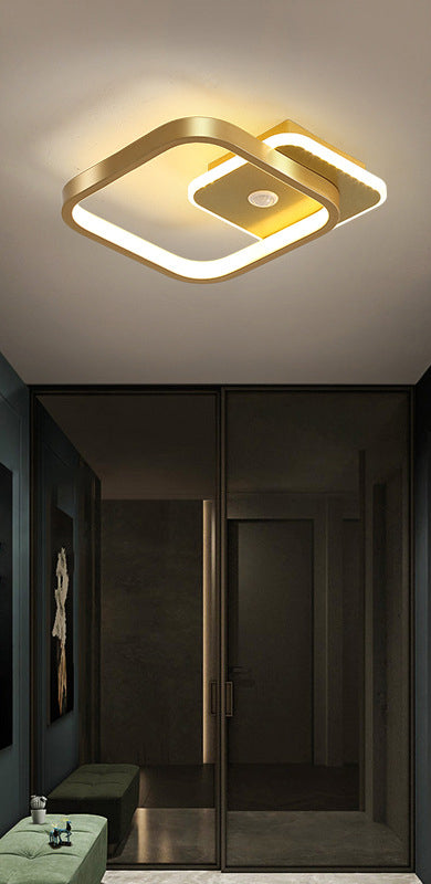 Zerian | Quadrat Deckenleuchte mit LED-Rahmen