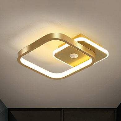 Zerian | Quadrat Deckenleuchte mit LED-Rahmen