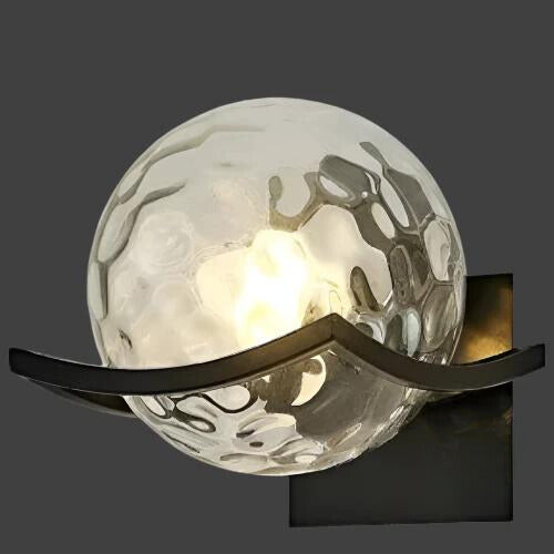 Lorvian | Glas Kugel Wandleuchte