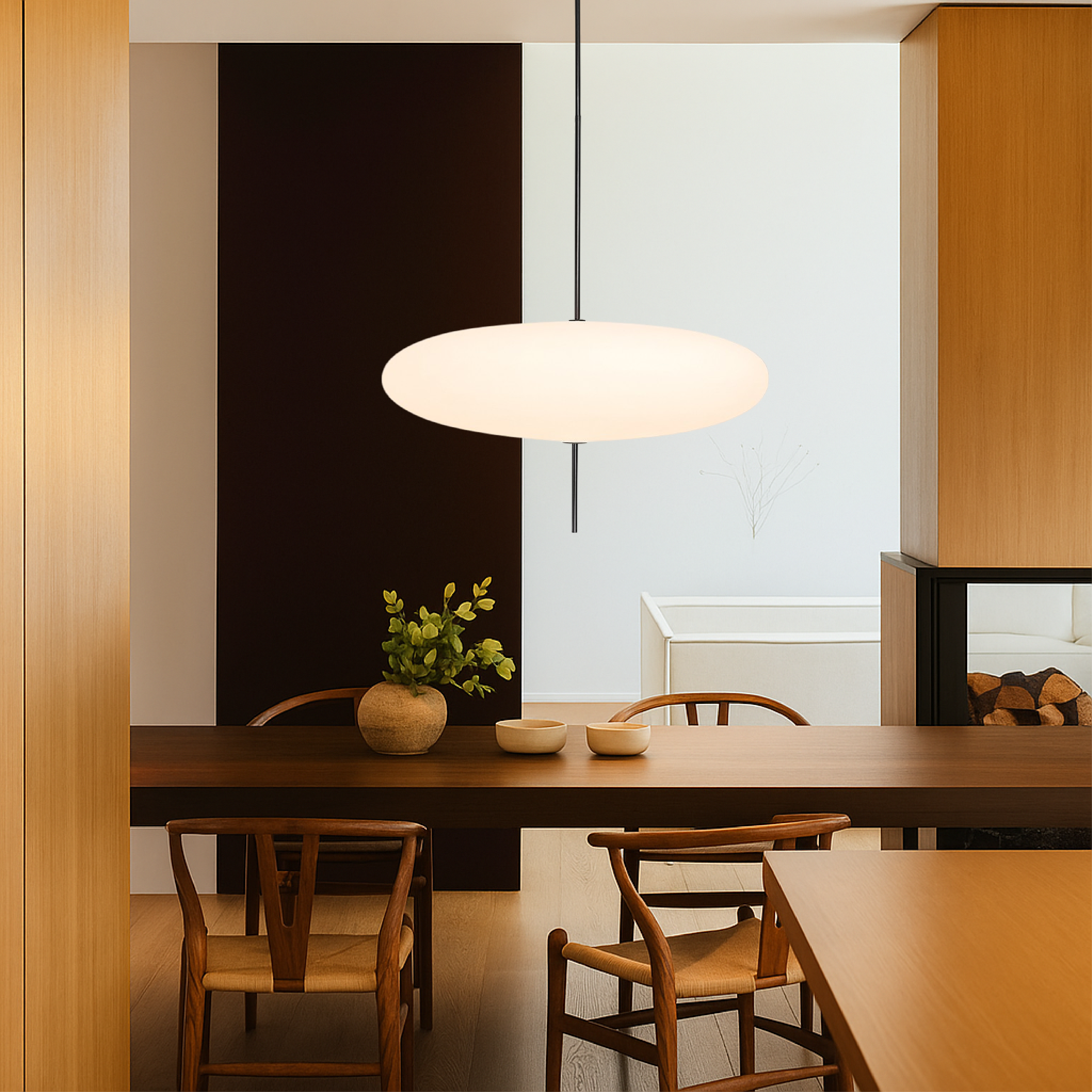 Ovalis | Moderne LED Deckenleuchte Rund