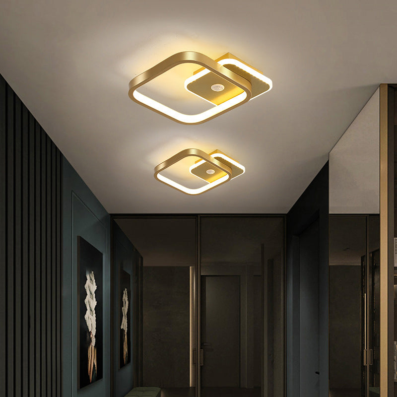 Zerian | Quadrat Deckenleuchte mit LED-Rahmen
