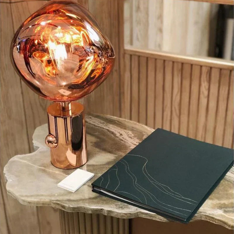 Alviana | Kugel Tischlampe mit Glanzoptik