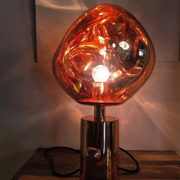 Alviana | Kugel Tischlampe mit Glanzoptik