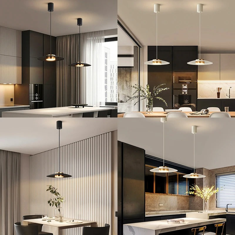 Alvra | Pendelleuchte im Flachschirmdesign