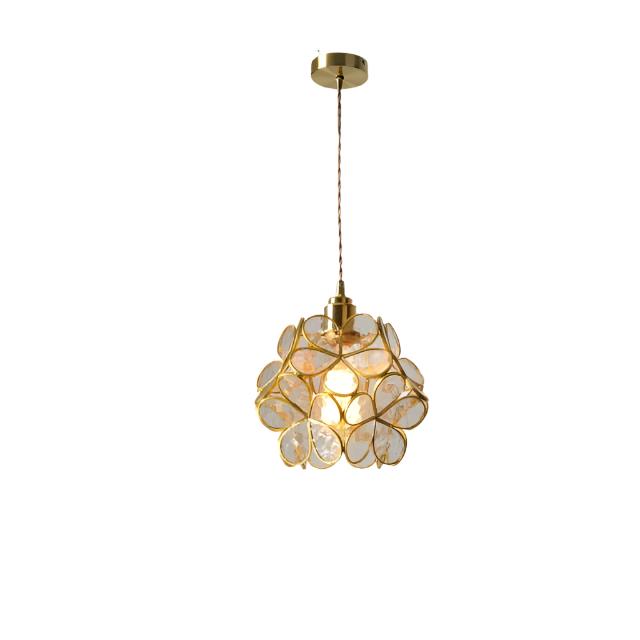 Blütenform | Glas LED Pendelleuchte