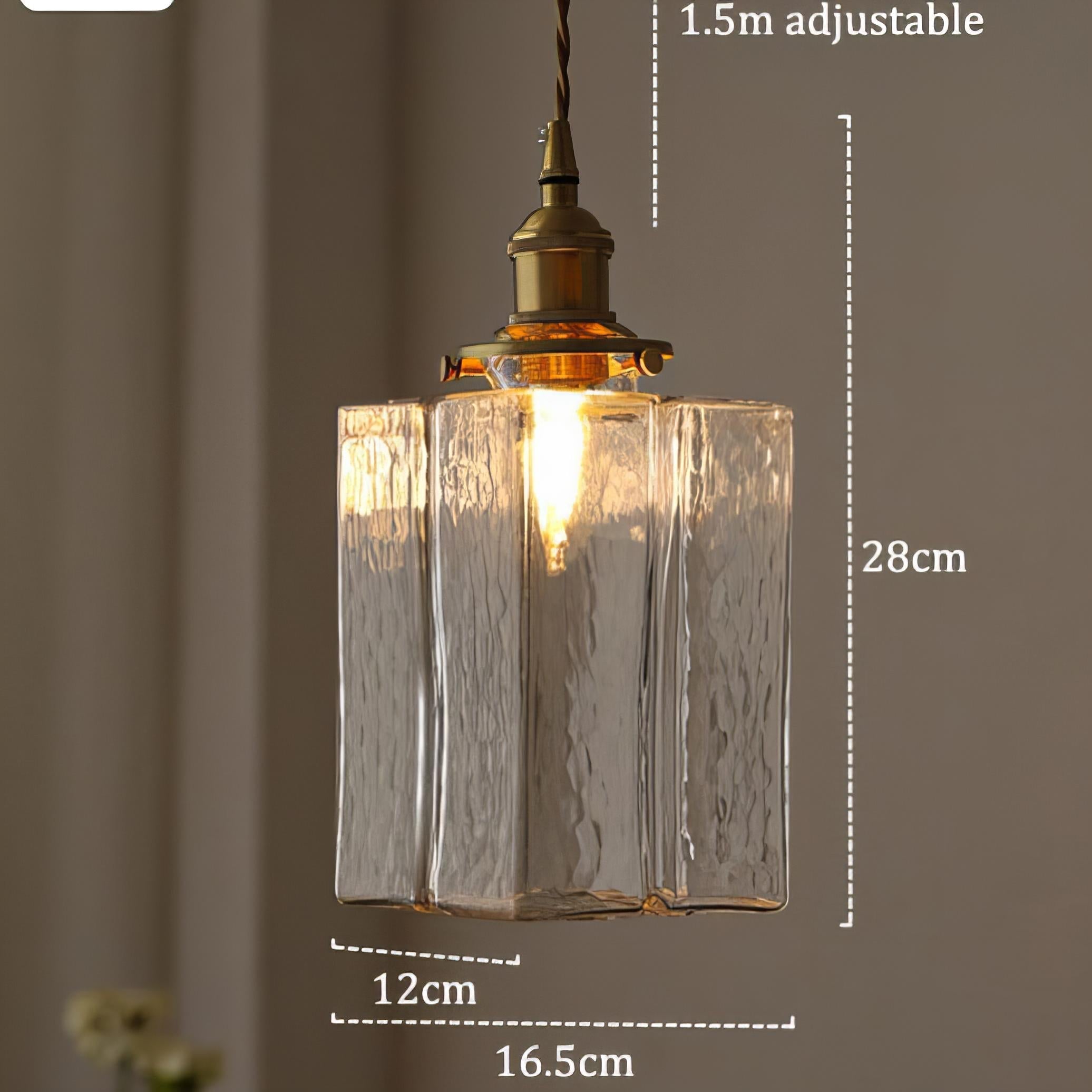 Orvani – LED Hängeleuchte mit Würfelglas