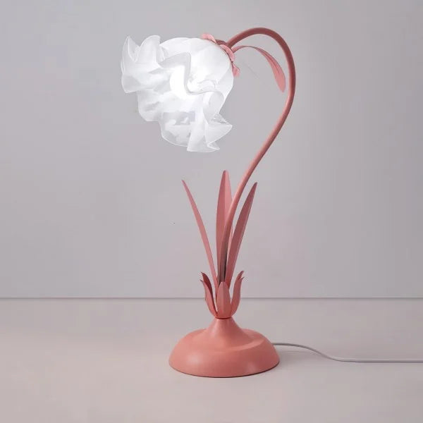 Florina | Blumen-Tischleuchte mit Blütenschirm