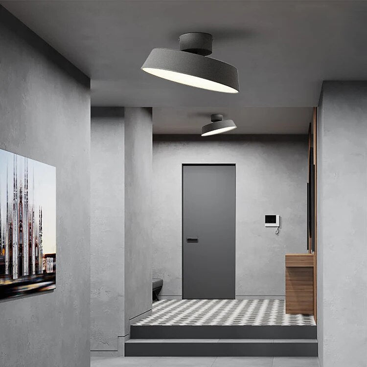 Nordisch | Schlichte Runde LED Lampe Decke
