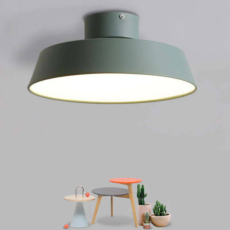 Nordisch | Schlichte Runde LED Lampe Decke