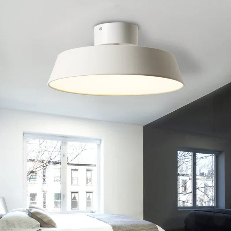 Nordisch | Schlichte Runde LED Lampe Decke