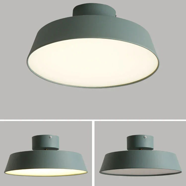 Nordisch | Schlichte Runde LED Lampe Decke