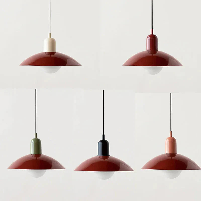 Macaron Pendelleuchte | Farbiger Glasschirm für Modernes Flair