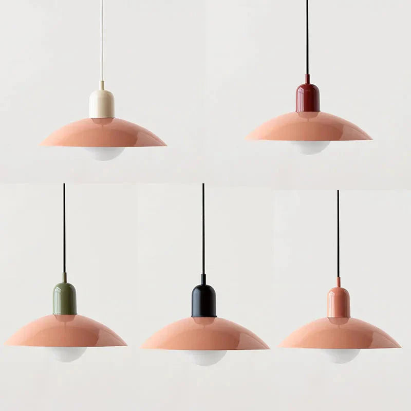 Macaron Pendelleuchte | Farbiger Glasschirm für Modernes Flair