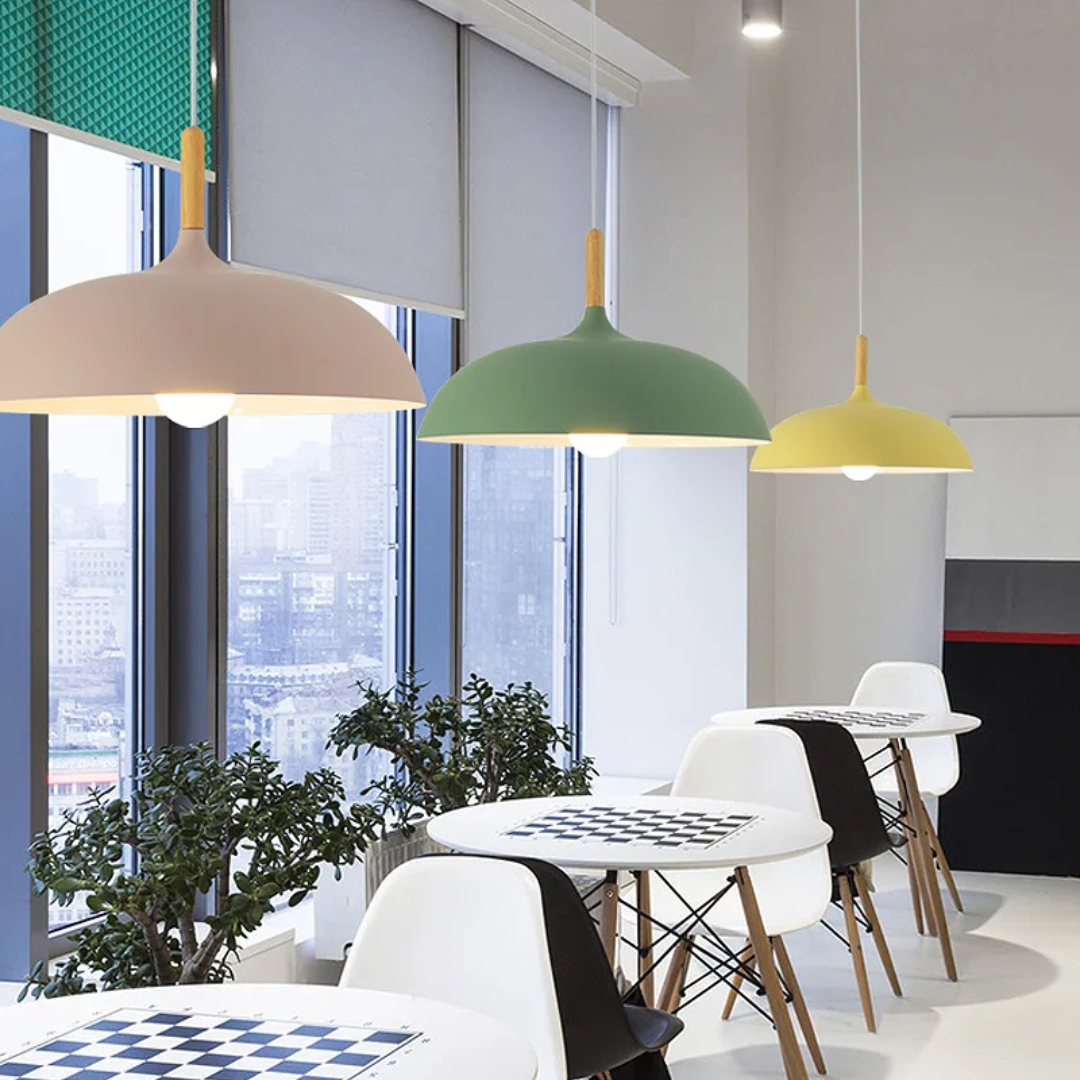 Geometrische Pendelleuchte | Esszimmerdesign
