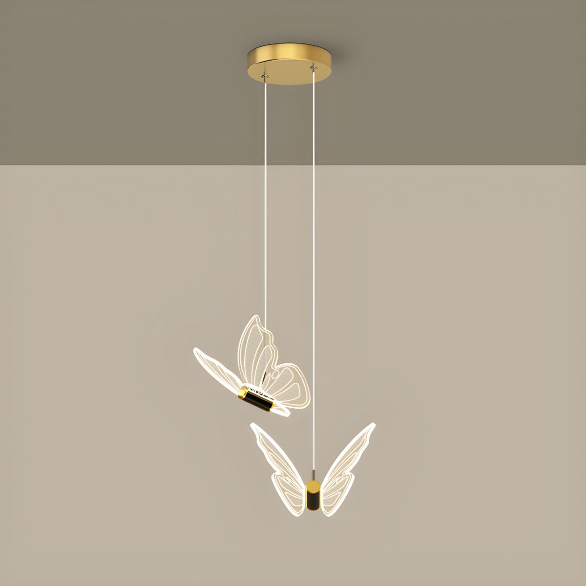 Fluvia | LED-Pendelleuchte in Schmetterlingsform