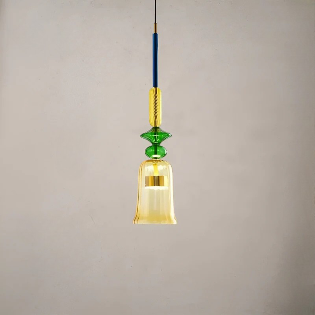 Vitrina | LED Pendelleuchte bunt aus Glas