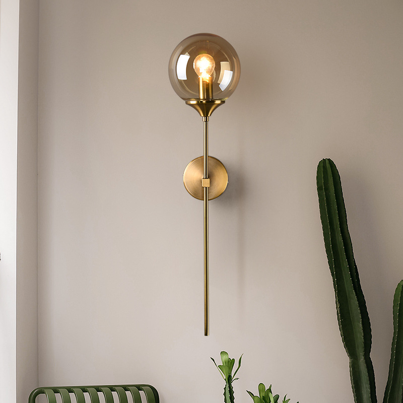Corvian | Glas Kugel Wandleuchte
