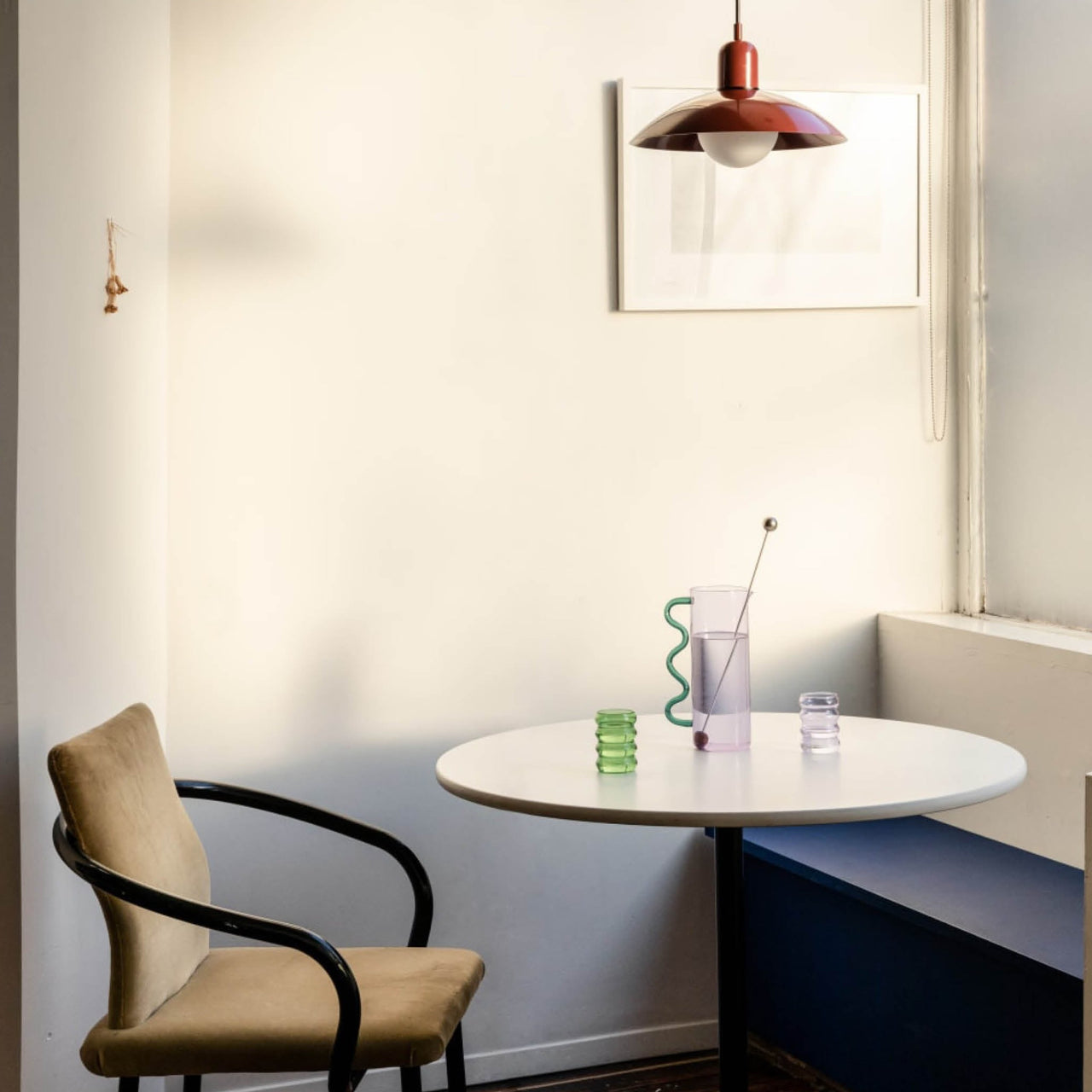 Macaron Pendelleuchte | Farbiger Glasschirm für Modernes Flair