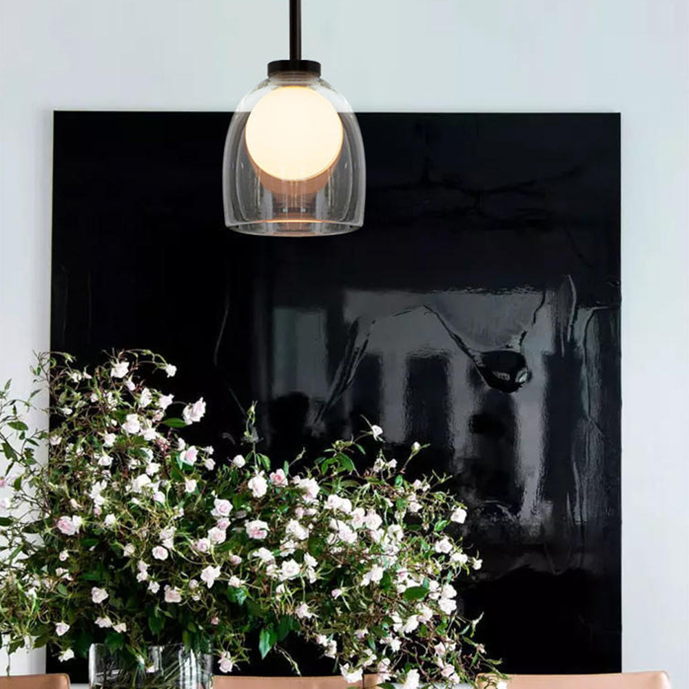 Orvya | Pendelleuchte im Glaszylinder-Design