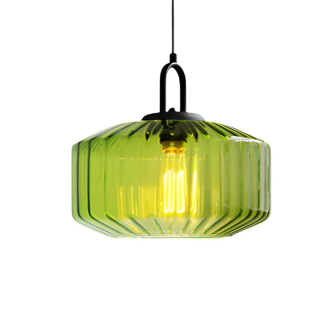Aurelia | Hängeleuchte mit geriffeltem Glas