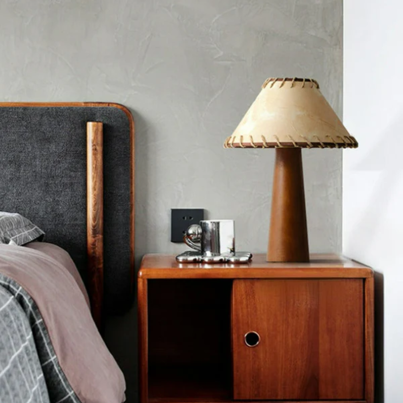 ZenWood | LED Tischlampe Holz Wabi-Sabi Japanisch Rustikal