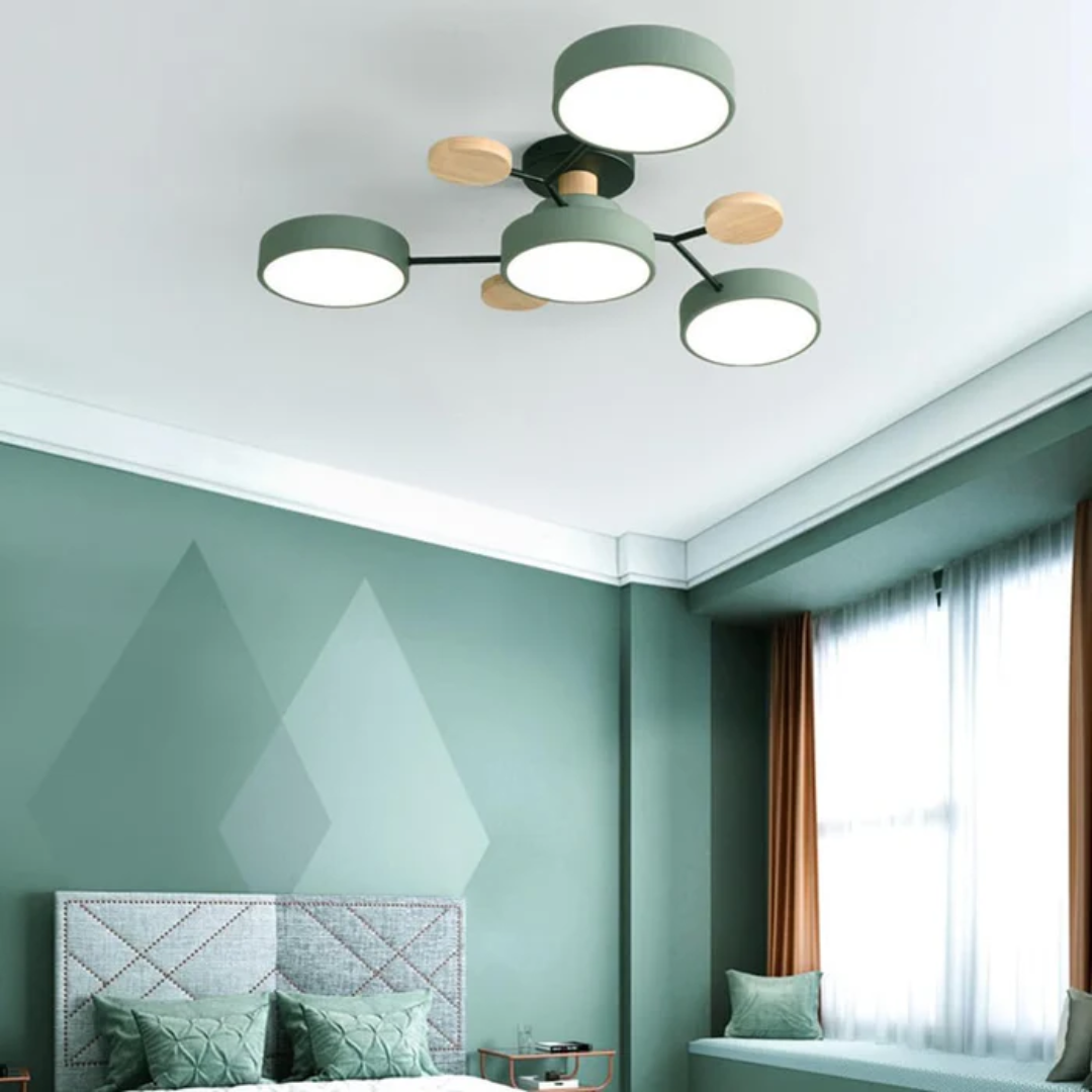 Ardena | LED Deckenleuchte modern mit Holzdetails