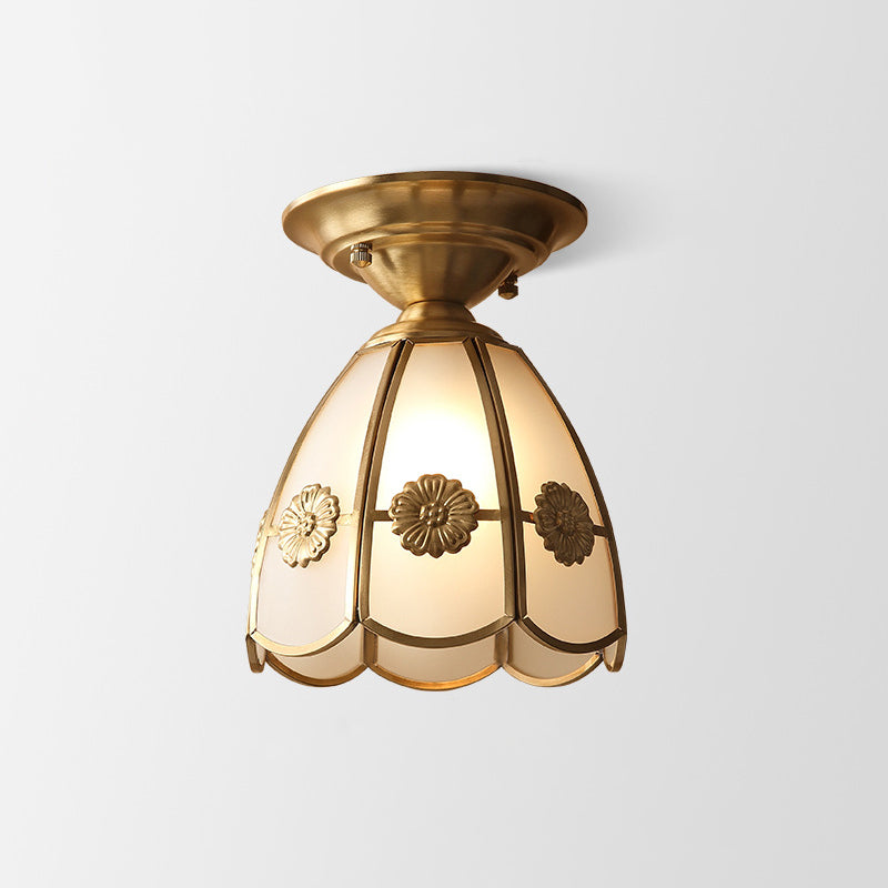 Florabelle | Deckenleuchte aus Messing und Glas