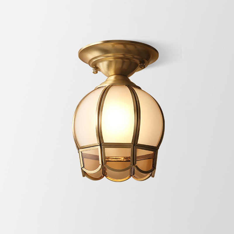 Florabelle | Deckenleuchte aus Messing und Glas