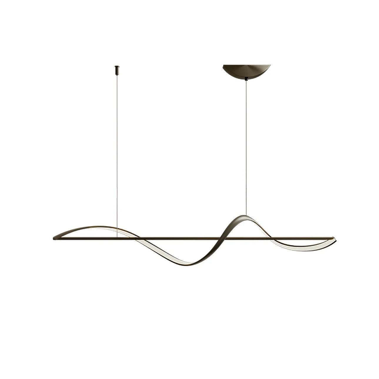 Aurevia | Wellenförmige LED Pendelleuchte in Gold