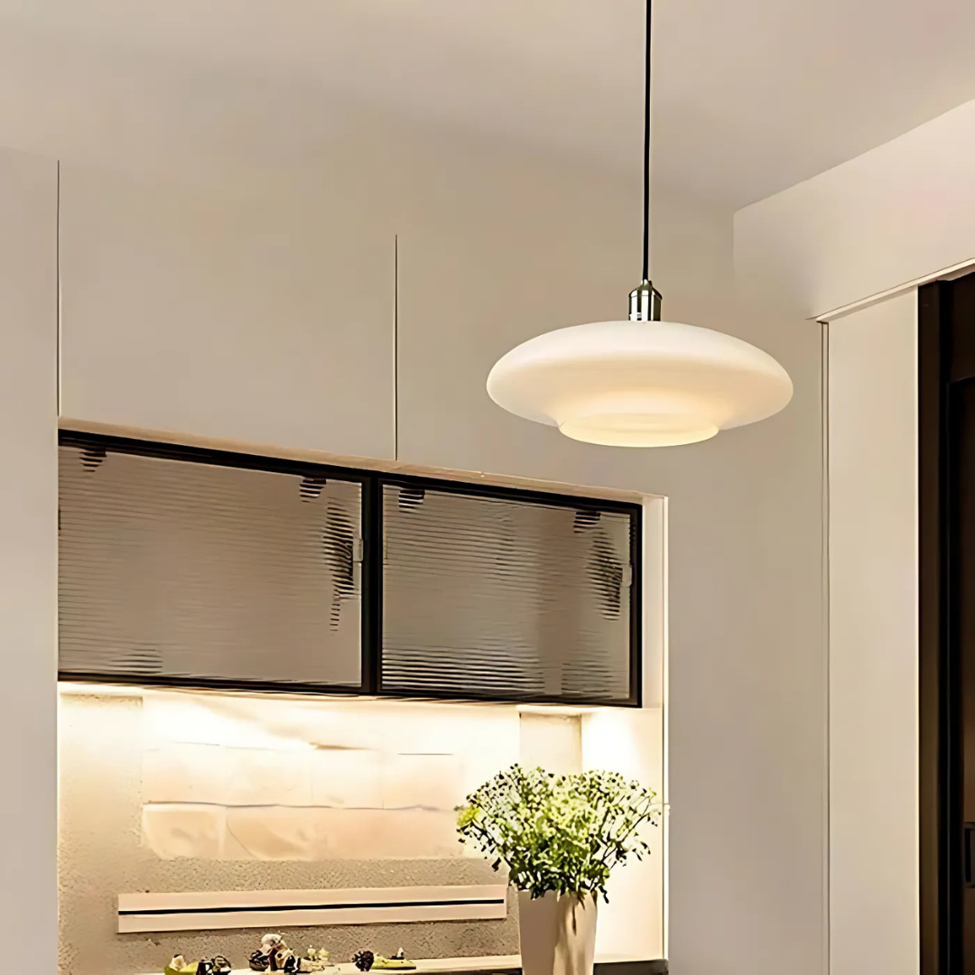 Oryna | Runde Glas Pendelleuchte Modern