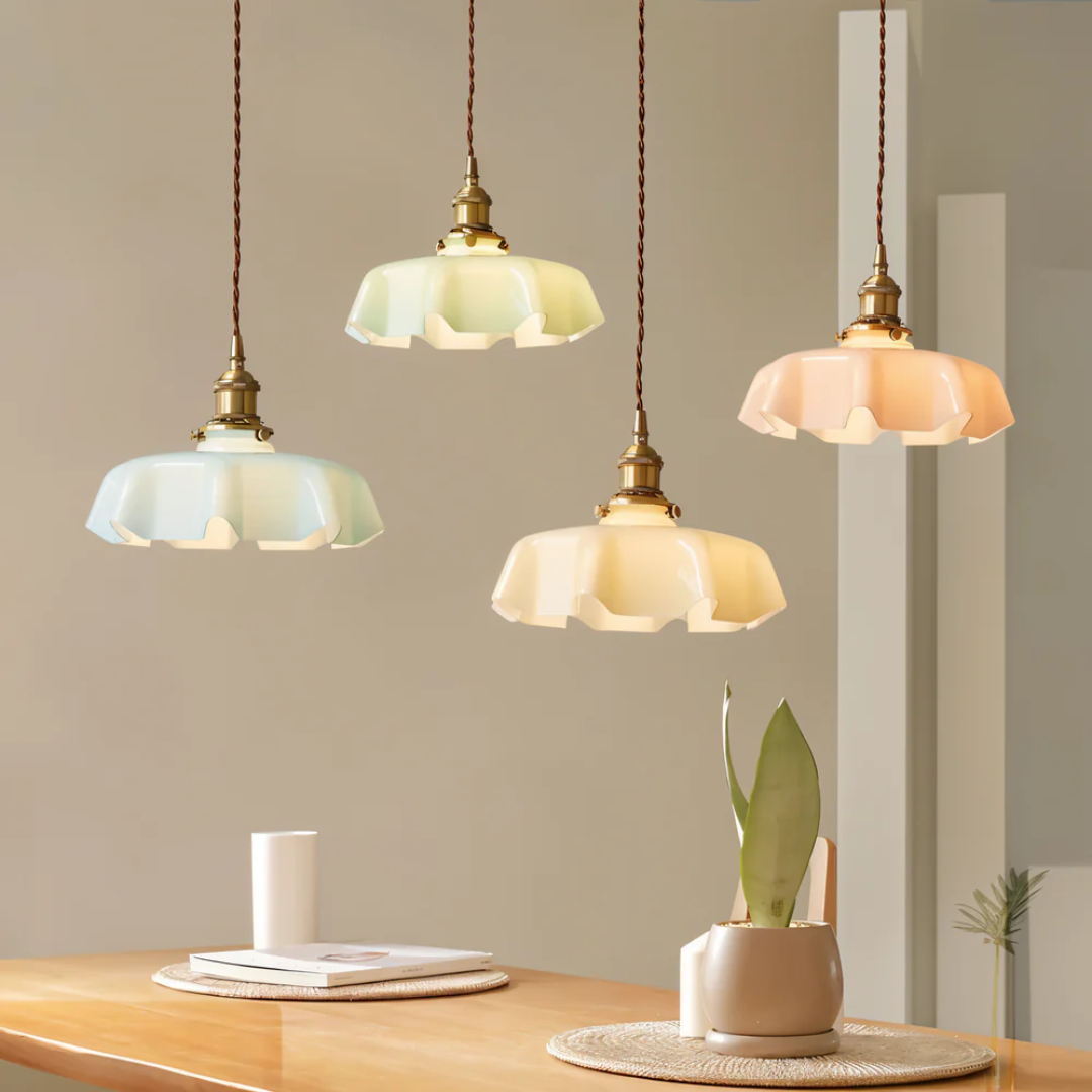 Liora | Glas Pendelleuchte Retro