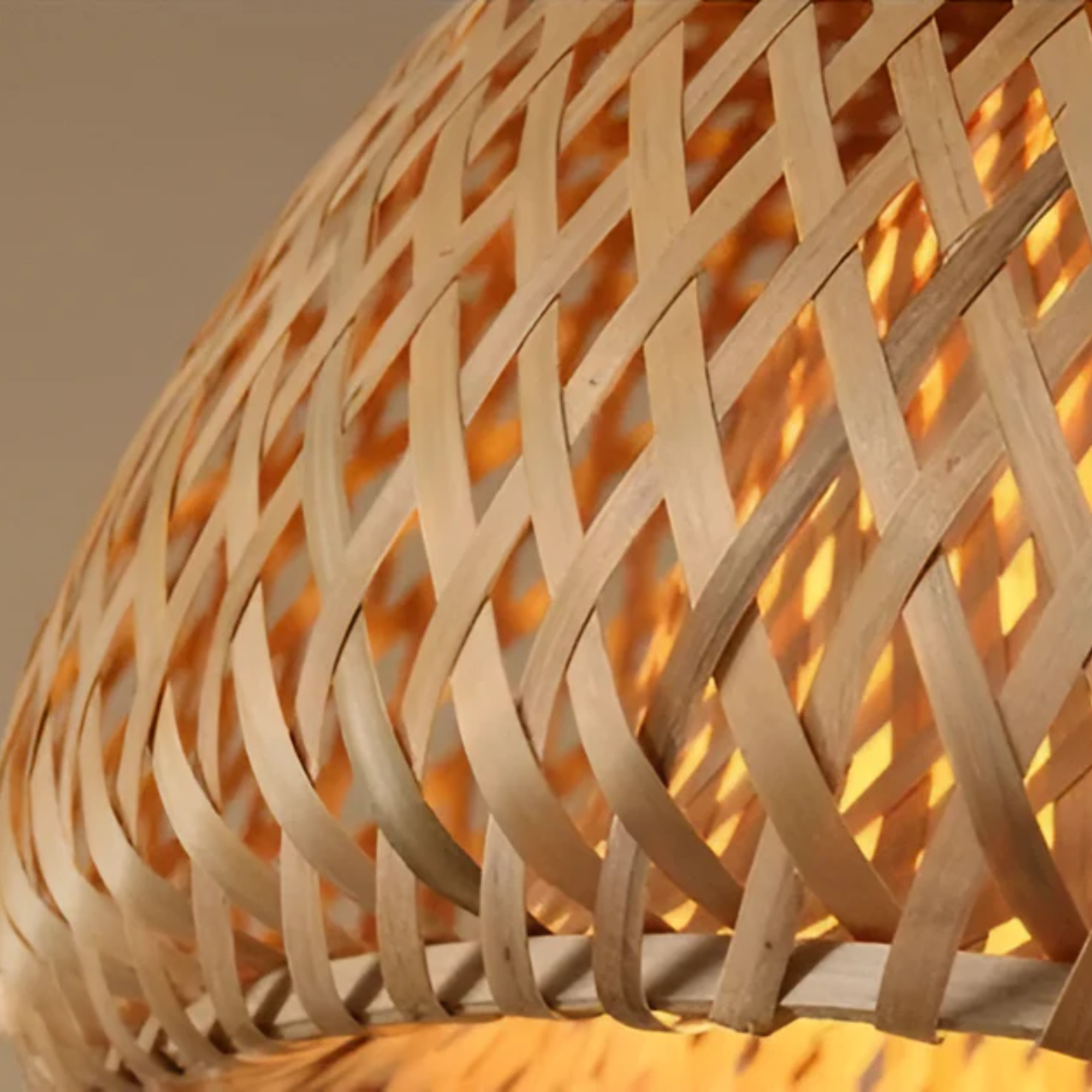 Meravi | Rattan Pendelleuchte Rund
