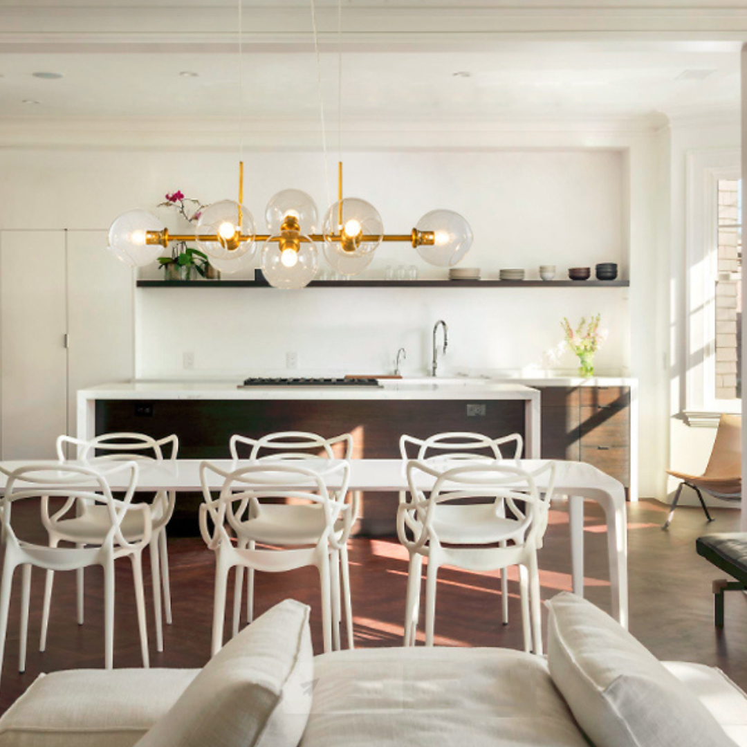 Clyra | Deckenleuchte mit Glas-Kugel Design