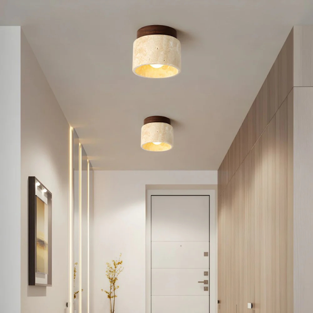Lunaro | LED Deckenleuchte aus Stein