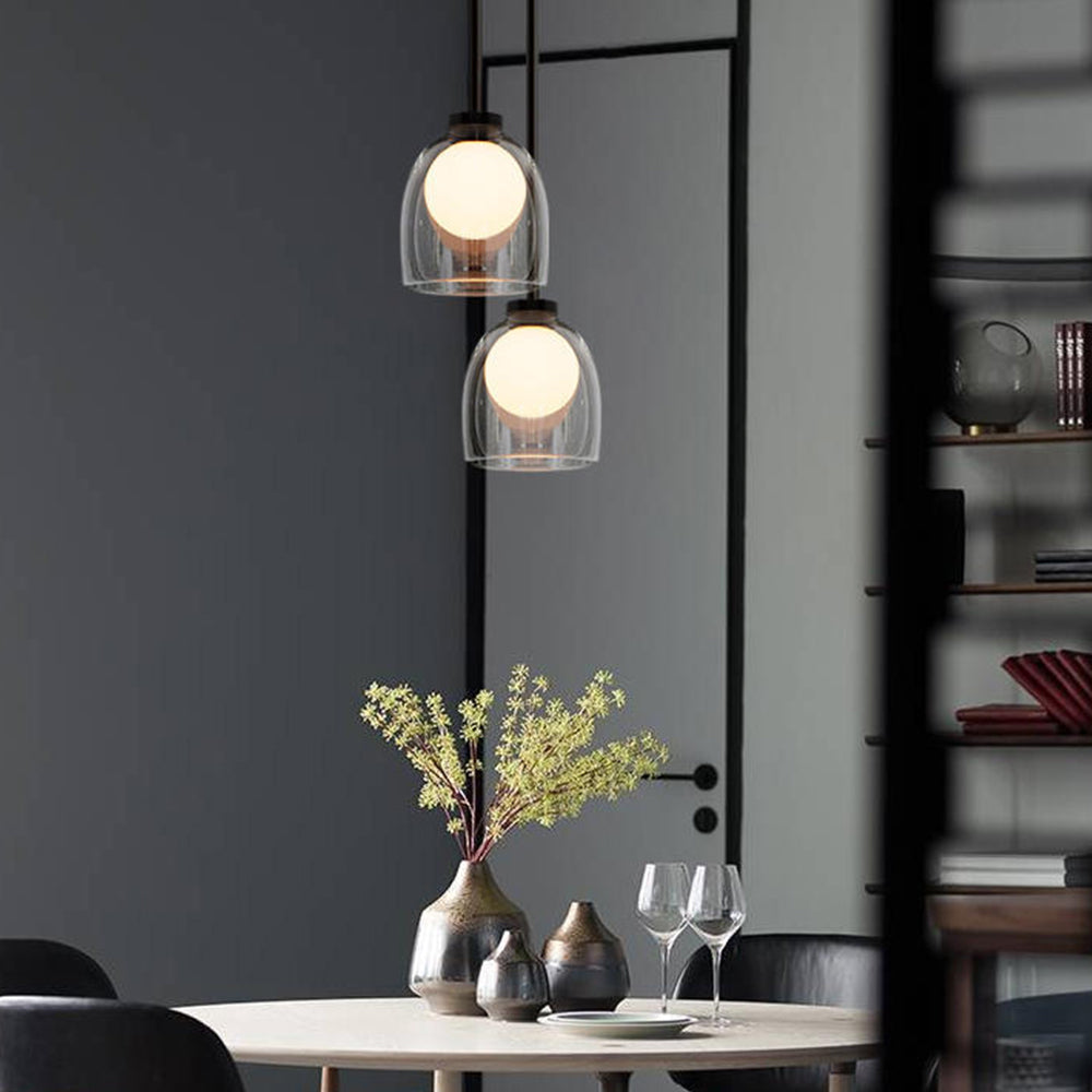 Orvya | Pendelleuchte im Glaszylinder-Design