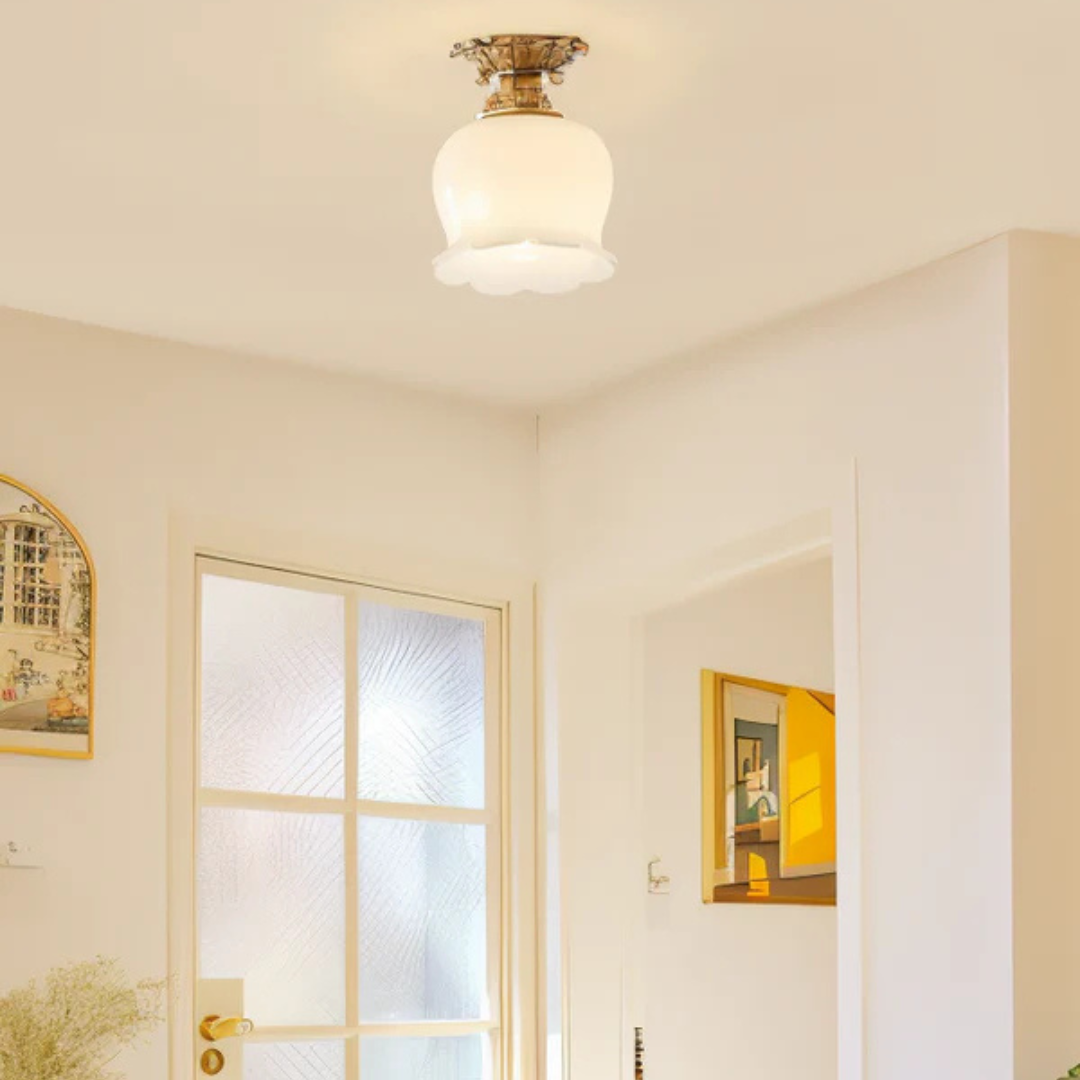Vintage-Deckenleuchte | LED-Innenbeleuchtung in Blumenform