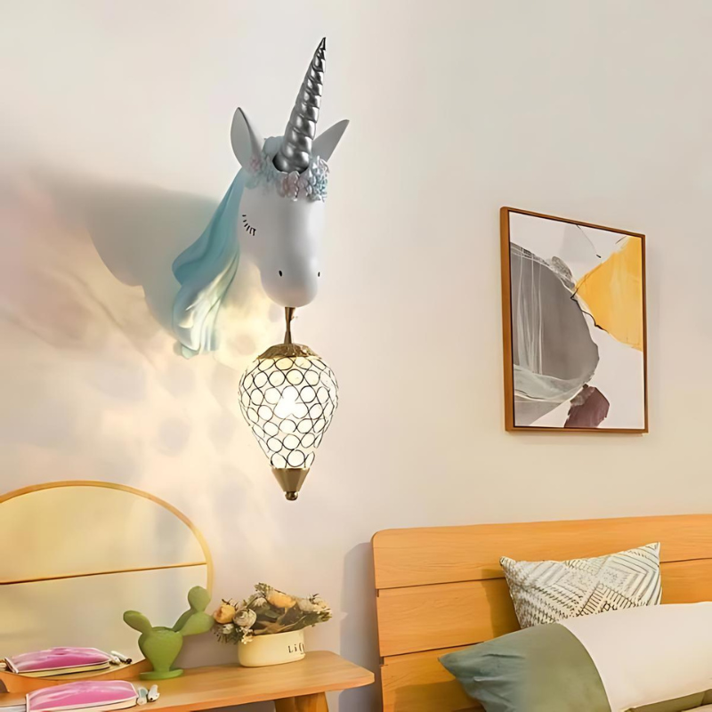 Celestia | Wandlampe Einhorn für Mädchenzimmer