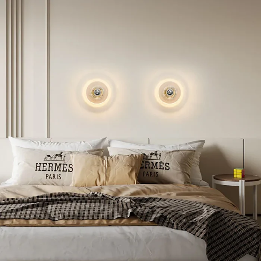 Mara | Glas Wandlampe im Retro-Stil
