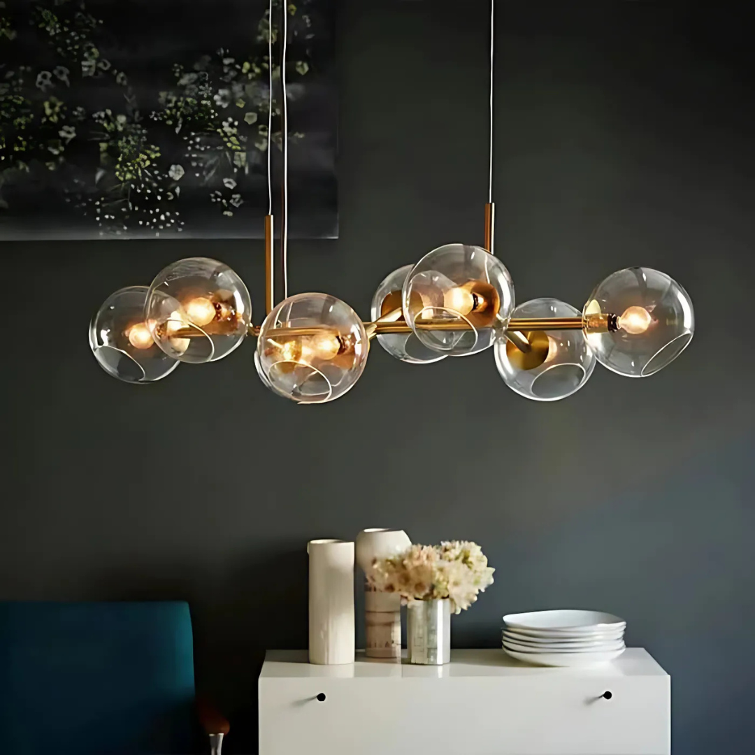 Clyra | Deckenleuchte mit Glas-Kugel Design