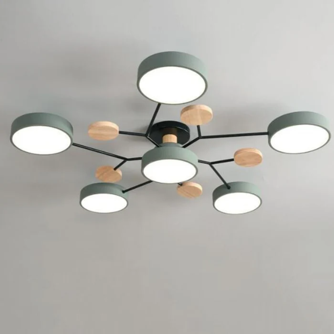Ardena | LED Deckenleuchte modern mit Holzdetails